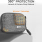 FiTSTILL Grey Weaving Mini Carrying Case for Go Pro Hero 13/12/11/10/9/8/7/(2018)/6/5/4/3+/3 Black,Hard Shell Travel Storage Case for AKASO,Campark,YI Action Camera and More