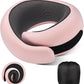 Neck Pillow Airplane,100% Pure Memory FoamTravel Neck Pillow Travel Neck Support Ergonomic &Portable Design Best for Sleeping Plane Car Train Office Flight (Light Pink)