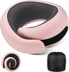 Neck Pillow Airplane,100% Pure Memory FoamTravel Neck Pillow Travel Neck Support Ergonomic &Portable Design Best for Sleeping Plane Car Train Office Flight (Light Pink)