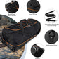 110L Expandable to 140L 32” Foldable Oxford Soft-Sided Rolling Duffle Bag with 2 Heavy-Duty Wheels,3 Large Compartments,Adjustable Shoulder Strap and Attached Organizer Pouch,Black Orange - Roamly