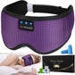 LC-dolida Sleep Headphones, Silk Sleep Mask Bluetooth Wireless Music Eye Mask, Sleeping Headphones for Side Sleepers Sleep Mask with Bluetooth Headphones Ultra-Thin Stereo Speaker Perfect for Sleeping
