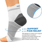 Plantar Fasciitis Sock (6 Pairs) for Men and Women, Compression Foot Sleeves with Arch and Ankle Support (White, Small)