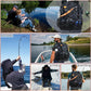 Fishing Backpack with 4 Tackle Boxes, Heavy Duty Fishing Bag with Waterproof Bottom, Tackle Backpack Gifts for Man Woman-Camo Black