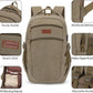 Tzowla Vintage Canvas Laptop Backpack for Men and Women,College Travel Work Rucksack with USB/Type-C Charging Port,Lightweight Bookbag Hiking Casual Daypack Backpacks Fit 15.6" Laptop(Olive Green)