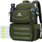 N NEVO RHINO Fishing Tackle Backpack with Rod Holders, 40L Large Fishing Bag with Waterproof Rain Cover,Outdoor Tackle Bag