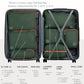 Large Compression Packing Cubes for Travel-Packing Cube Luggage Organizers 7 Piece Set for Checked Luggage-Ultralight, Expandable/Compression Bags by TRIPPED Travel Gear (Green and Brown) - Roamly