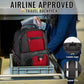 YOREPEK 18.4 Laptop Backpack,Large Backpacks Fit Most 18 Inch Laptop with USB Charger Port,TSA Friendly Flight Approved Weekend Carry on Backpack with Luggage Strap for Men and Women, Red - Roamly