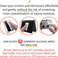 iCloth 70% Isopropyl Alcohol Large Screen and Electronics Wipes, Lint-Free, Streak-Free, Fast-Drying, Removes Dust and Fingerprints (50 Wipes)