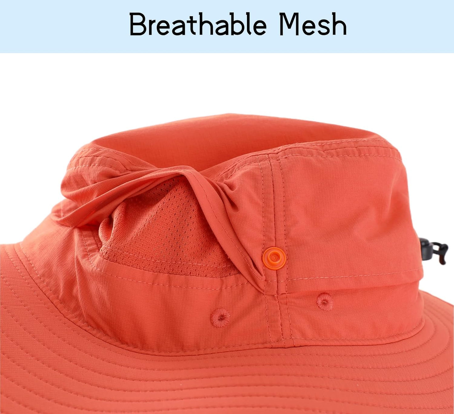 Connectyle Sun Hat for Men Women Outdoor UV Protection Safari Hat for Fishing Hiking Gardening Breathable Cowboy Hat UPF50