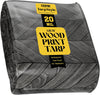 Core Tarps Extreme Heavy Duty 20 Mil Tarp Cover, Waterproof, UV Resistant, Rip and Tear Proof, Poly Tarpaulin with Reinforced Edges for Roof, Camping, Patio, Pool, Boat (Grey Wood/Black 24′ X 24′)