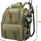 WANOON 42L Fishing Backpack with Rod Holders. Large Ttackle Bag Strong Materials