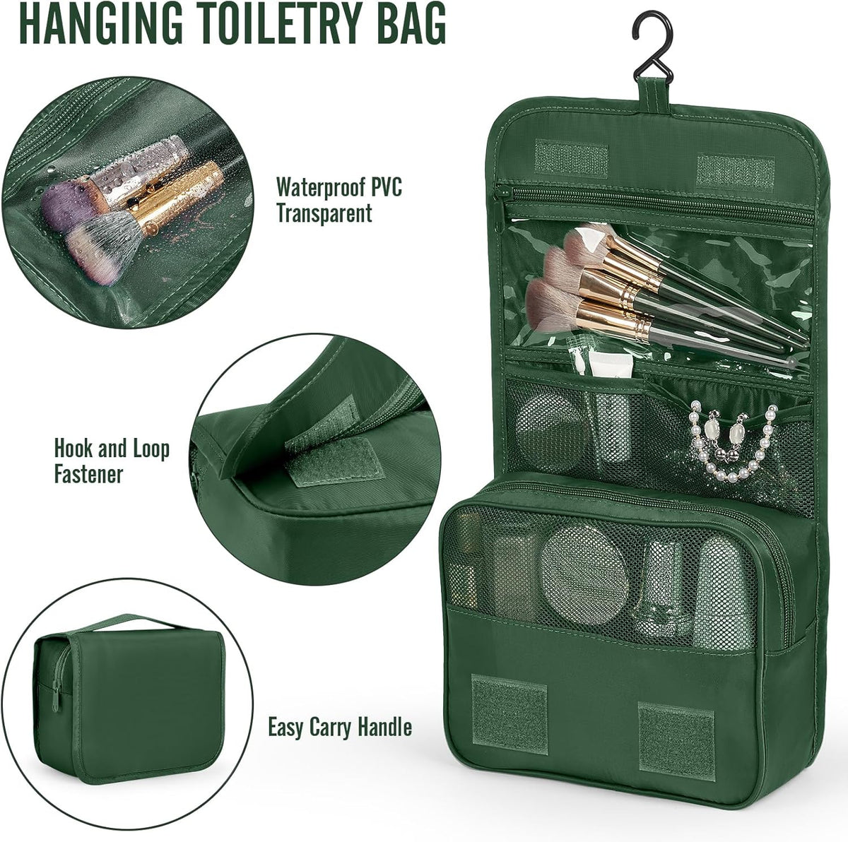 Veken 10 Set Packing Cubes for Travel Essential, Suitcase Organizer Bags in 4 Sizes, Carry-On Luggage Accessories with Large Laundry & Hanging Toiletry Bag, Must-Have for Airplane, Road Trip & Camping - Roamly