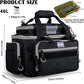 Goture Fishing Tackle Bag with 4pcs 3600 Tackle Boxes, 600D Water-Resistant Soft Side Saltwater Gear Storage Fishing Bag with Rod Straps, Detachable Water Bottle Pouch, Waterproof Bottom, SBS Zippers