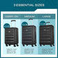 American Tourister Westridge Hardshell Luggage Set - 3 Piece Set - 20" Carry-On, 24” & 28” Checked Luggage Set with 360° Spinner Wheels - Expandable Suitcases for Extended Travel - Black