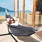 ANYOO Cotton Hammock Portable Camping Hammocks for Hanging Sturdy Garden Comfortable Fabric Hammock with Tree Straps Up to 660lbs with Travel Bag for Camping Outdoor/Indoor Patio Backyard
