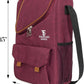 Insulated Red Wine Edition Carrier | 2-3 Bottle Travel Bag With Stainless Steel Tumblers | Cooler Tote for Travel - Great Gift for Wine Lovers (Red)