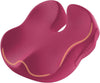 ProtoArc Seat Cushion, Office Chair Cushion for Sciatica, Coccyx Cushion, Ergonomic Memory Foam Seat Cushion for Car, Home, Pressure Relief Pad for Hip, Tailbone, All Day Comfort - Rose