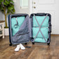 Large Compression Packing Cubes for Travel-Packing Cube Luggage Organizers 7 Piece Set for Checked Luggage-Ultralight, Expandable/Compression Bags by TRIPPED Travel Gear (DustyTeal/White) - Roamly