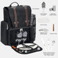 Picnic Backpack for 2 Person with Large Insulated Cooler Bag, Picnic Basket Set with Wine Pouch, Waterproof Picnic Blanket & Cutlery Set. Perfect for Camping, Party,Wedding Gift for Couple.2P-Black