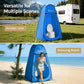 Wolfwise Pop Up Shower Tent for Camping, Portable Instant Changing Tent with Ventilation Window & Carry Bag, Privacy Bathroom Toilet for Beach & Outdoor, Width 40 ", Height 75 ", Blue