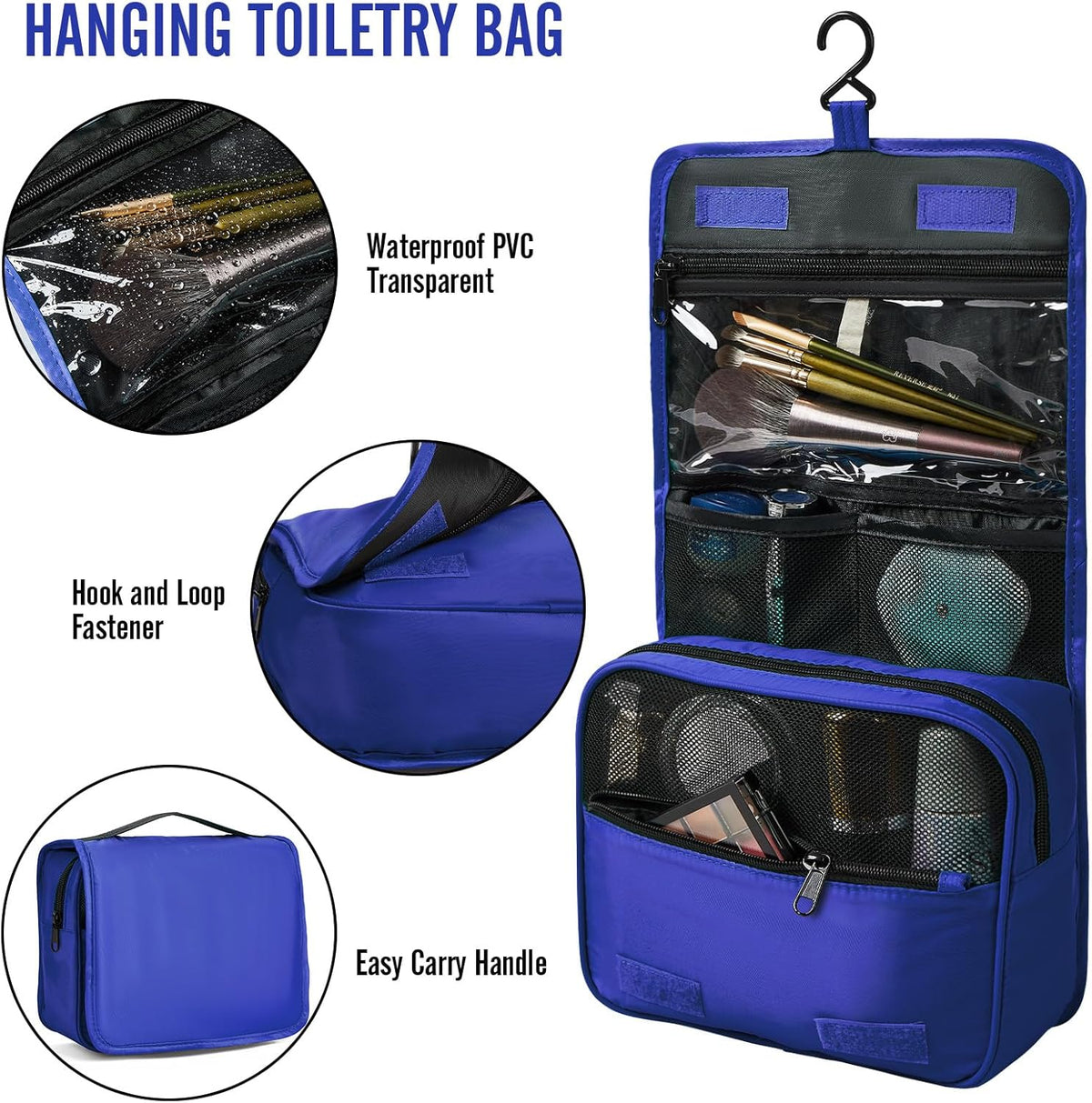 Veken 8 Set Packing Cubes for Travel Essentials, Suitcase Organizer Bags in 4 Sizes, Carry-On Luggage Accessories with Large Laundry & Hanging Toiletry Bag, Must-Have for Airplane, Road Trip & Camping - Roamly