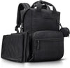 VONAL Diaper Bag Backpack, Lightweight Baby Diaper Bags, Travel Large Diaper Bag with Changing Station, Black Diaper Backpack for Boys Girls Newborn with Insulated Pockets, Stroller Straps