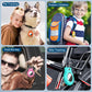 Waterproof Airtag Holder,4 Pack Airtag Case with Secure Lock,Airtags Keychain for Apple Air tag,Anti-Lost Protective Case Air tags Accessories for GPS Tracker Luggage,Key,Pet-Orange/Yellow/Green/Pink