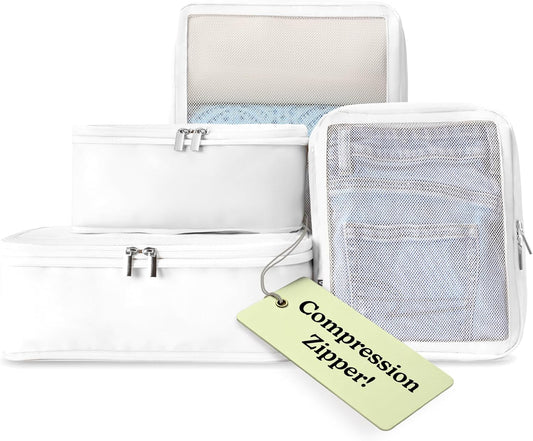 Vandel Space-Saving Compression Packing Cubes for Women, Men, Compressible Carry On Suit Case Organizer Luggage Packing Cubes for Travel Organizer Bags for Luggage and Backpacks, Suitcase Cube - Roamly