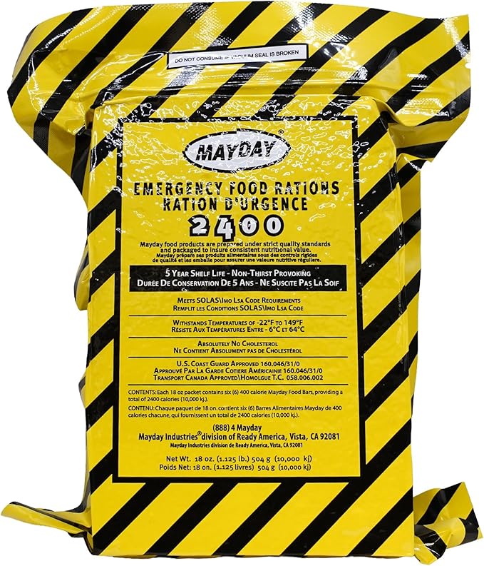 Mayday 13040 Deluxe 4-Person Emergency Honey Bucket Kit – Portable Toilet Survival Bucket with Food, Water, First Aid, Radio & Tools for Home, Work, Auto & Disaster Preparedness