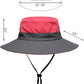 Womens Summer Sun Hat Beach Hat Wide Brim Outdoor UV Protection Hat Foldable Cool Mesh Ponytail Bucket Hat
