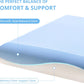 EGOHOME Cooling Memory Foam Pillow for Neck and Shoulder Pain,Two Firmness with Washable & Reversible Cover, Standard Size,1 Pack 4",CertiPUR-US
