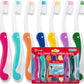 Lingito Travel Toothbrushes - Mini Toothbrush with Cover, Camping Toothbrush Kit (7 Pack Medium)