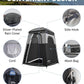 KingCamp Shower Tent, Portable Privacy Tent Outdoor Camping 1/2 Room Toilet Tents with Shower Bag & Dressing Room for Beach, Camping & Hiking