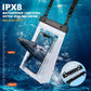 2 Pack Large Waterproof Phone Pouch, Waterproof Phone Case for iPhone 16 15 14 13 Pro Max Galaxy S25 S24 All Devices, IPX8 Double Sealing, Floating Water Proof Bag for Beach Water Park