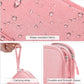 FYY Electronic Organizer, Electronic Accessories Carry Case Portable Waterproof Pouch Double Layers Storage Bag for Travel Cable, Cord, Charger, Phone, Earphone, Medium Size, Pink