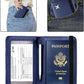 ZOPPEN Passport Holder Wallet, Passport Cover Travel Wallet Women Travel Essentials Accessories Document Organizer Travel Must Haves Rfid Blocking Cover Case for Women and Men, Blue