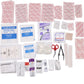 DMI 298-Piece Complete Emergency First Aid Kit, Treats Pain, Swelling, Cuts, Scrapes & Burns, Complete First Aid Guide Included, Clear Pocket Organization, Durable Zippered Travel Bag