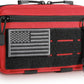 Tactical Molle Admin Pouch Utility Laser Cut EDC Tool Pouch Bag Horizontal Modular Pouches Include US Flag Patch and Keychain
