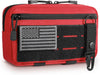 Tactical Molle Admin Pouch Utility Laser Cut EDC Tool Pouch Bag Horizontal Modular Pouches Include US Flag Patch and Keychain