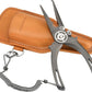 GOMEXUS Titanium Fishing Pliers 7.5'' with Side Cutters, Lanyard & Leather Sheath, Never Rust Hook Remover, Saltwater Resistant, Inshore & Nearshore Fishing (Split Ring Nose, 7.5 INCHES)