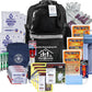 First My Family 4-Person Emergency Survival Kit with LifeStraw Water Filter - Disaster Preparedness Backpack with Hurricane and Earthquake Supplies, 72 Hour Survival Gear