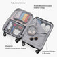 Traveler's Choice Pagosa Hardshell Expandable Luggage with Spinner Wheels, Gray, 3-Piece Set (22/26/30)