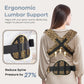 Baby Carrier with Lumbar Support, Cozy Baby Carrier Newborn to Toddler with Adjustable Seat Size, Ergonomic Infant Carrier with 3-Way Carry, Front Facing Toddler Hodler Carrier for Mom & Dad, Leopard