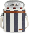 Zormy 3 Bottle Insulated Wine Tote Cooler Bag, Portable Carrier with Corkscrew Opener and Shoulder Strap for Beach Travel Picnic, Unique Carrier