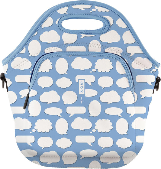 Sok It LunchTote Zippered Bag Insulated Neoprene Caddy (Big Ideas, X-Large 6.5 Quart Lunch Tote)