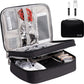 Electronics Organizer, OrgaWise Electronic Accessories Bag Travel Cable Organizer Three-Layer for iPad Mini, Kindle, Hard Drives, Cables, Chargers