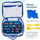 Wildkin Kids Insulated Lunch Box – Durable and Reusable for School & Travel - Clear w/Blue Trim