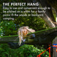 Tentsile Trillium Giant Hammock, The Original Tree Tent Company, 3 Adult Capacity, Anti-Roll, Central Hatch, Ratches and Straps Included, Designed in The UK (3 Person, Black Mesh)