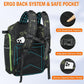 AYAMAYA Fishing Backpack, 40L Tackle Backpack with Rod Holders & 2 Tackle Trays, Large Water-resistant Fishing Bag Equipments