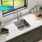 KRAUS Dex 17-inch Undermount 16 Gauge Stainless Steel Single Bowl Kitchen Sink, KA1US17B